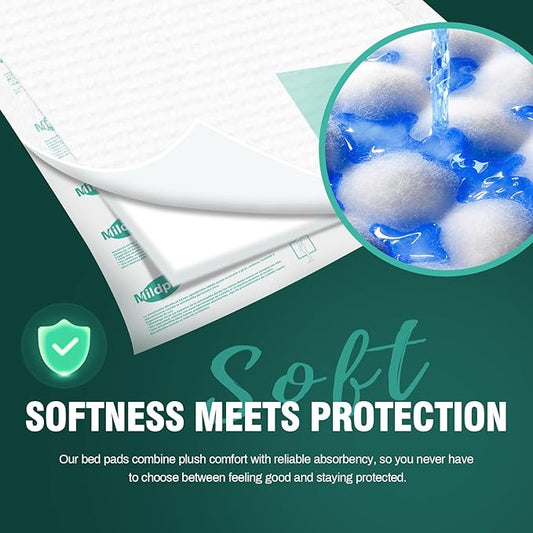 Heavy Duty Underpads 30x36 Inch ,75 Count, Ultra 10 Times More Absorbent Chucks Pads, Tear-Resistant Disposable Bed Pads with Strength Cloth Backing for Adults, Elderly Care