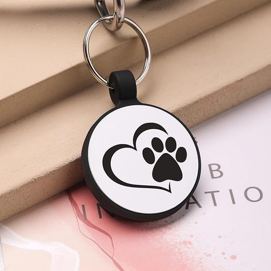 MYLUCKYTAG Silent Silicone QR Code Pet ID Tags Dog Tags - Pet Online Profile - Scan QR Receive Instant Pet Location Alert Email