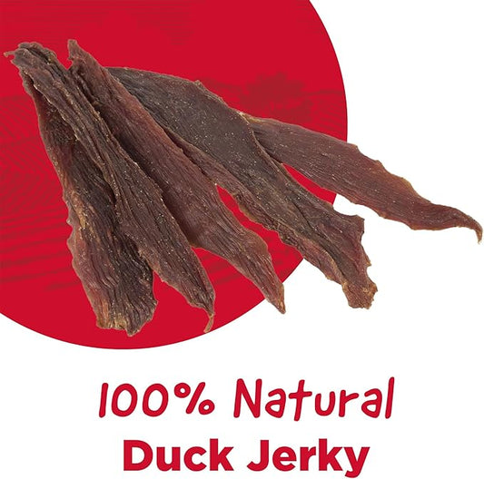 Duck Jerky Tender Dog Treats, High Protein, Low Fat, No Artificial Colors, 3 oz