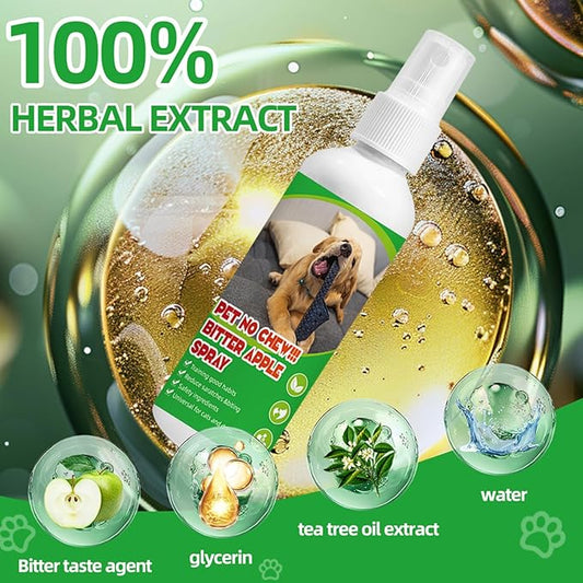 Bitter Spray for Dogs, Dog Spray to Keep Dogs from Chewing Furniture & Anti Biting, Extra Strength No Chew Spray for Dogs, Suitable for Indoor and Outdoor