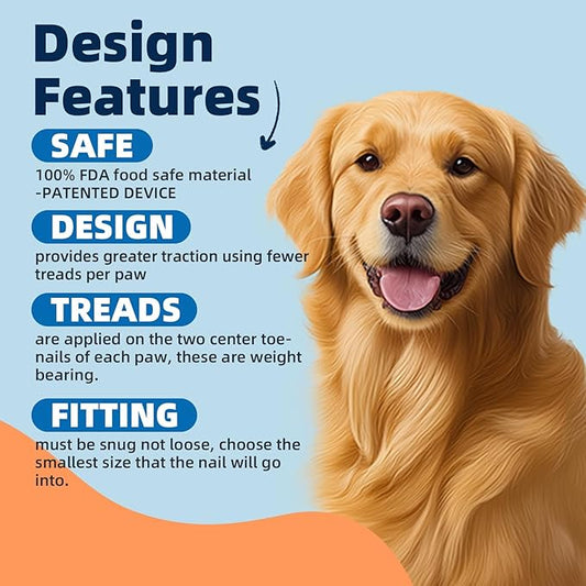 100pcs Dog Nail Caps Claw capsCover with Glue and Applicators (XL: About. Weight: 25-40 pounds)