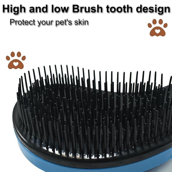 Puppy Brush, Soft Dog Brush for Grooming, Puppy Hair Remover Brush Comb, Grooming Tool for Poodles,Teddy, Yorkies, Maltese, Shih Tzu, Chihuahua, Starry Purple