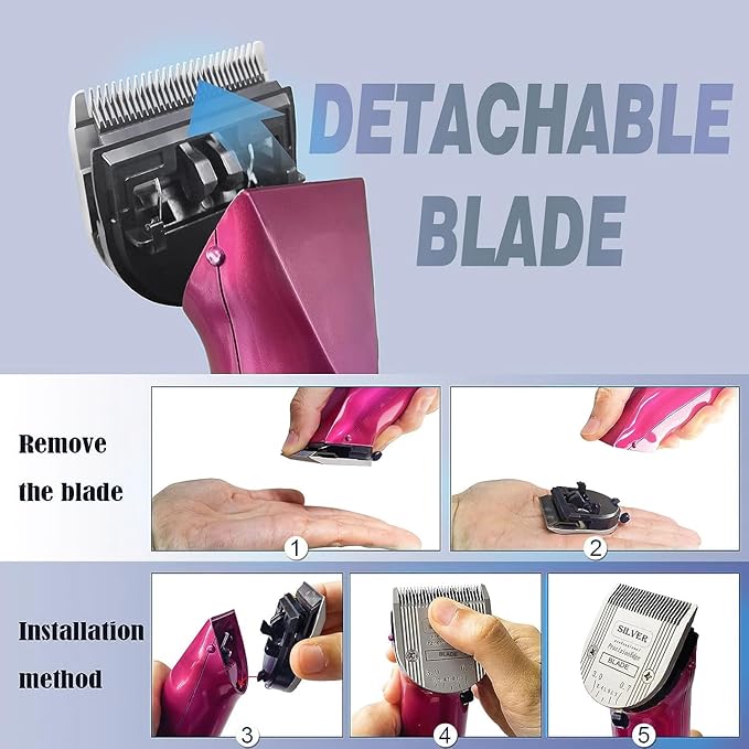 5 in 1 Replacement Blades Compatible with Wahl Bravura .Chromado,Creativa,Figura Dog Clippers for Dogs Grooming-(3PC)