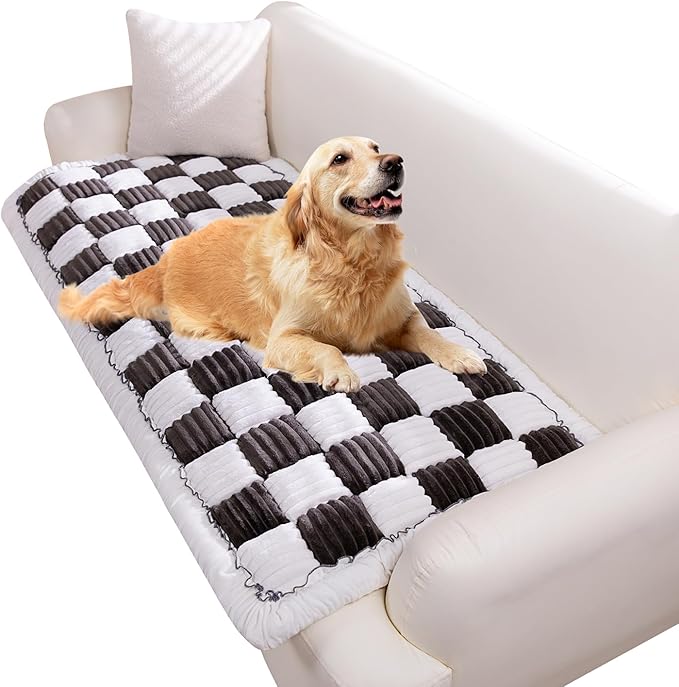 Pet Couch Cover, Couch Cover for Dogs Washable,Durable Pet Couch Covers for Sofa,Pet Friendly Sofa Protector, Large Dog Furniture Shield, Easy Clean Dog Couch Cover(27.6X70.9In,Black)