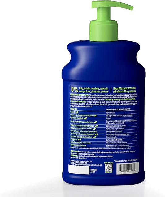 DOUXO® Skin & Coat SPA - Ultra-Safe Puppy Shampoo, 16 fl oz, Skin-Friendly Formula Cleans and Hydrates, Leaves Coat Soft and Plush
