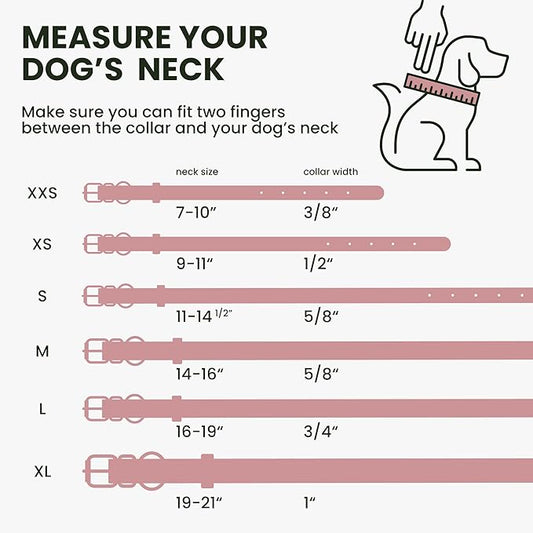 BRONZEDOG Rolled Leather Dog Collar with QR ID Tag Adjustable Soft Round Collars for Small Medium Large Dogs Puppy Cat (Lavender, 9-11 inch)