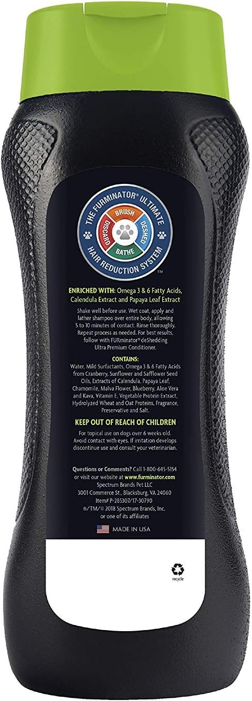 (3 Pack) FURminator deShedding Ultra Premium Shampoo, 16 Ounce each