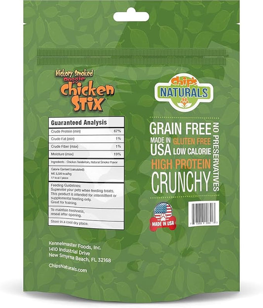 Chip's Naturals Doggie Chicken Stix, 12 oz – Hickory Smoked Chicken Dog Treats, Baked Natural Dog Treats for Training, Low Calorie Healthy Dog Treats, Pet Supplies