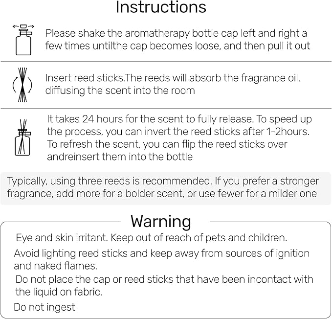 Reed Diffuser for Pet Odor Elimination, Osmanthus, Non-Toxic & Pet-Friendly Air Freshening, 6 Oz