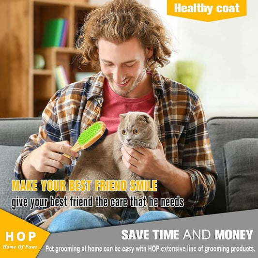 Short Hair Dog Brush for Detangling and Shedding Coats, Silicone Pet Brushing Comb, Massage, Blood Circulation, Gentle on Sensitive Skin, Gift for Dog Lovers