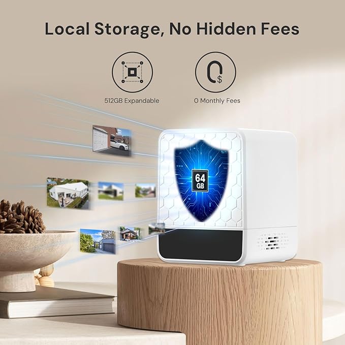 yeewise WiFi6 Solar Security Cameras Wireless Outdoor, 2K QHD Home Security System, 4-Cam Kit, 2.4&5GHz WiFi, Color Night Vision, Local Storage, IP66 Weatherproof, Works with Alexa, No Monthly Fees
