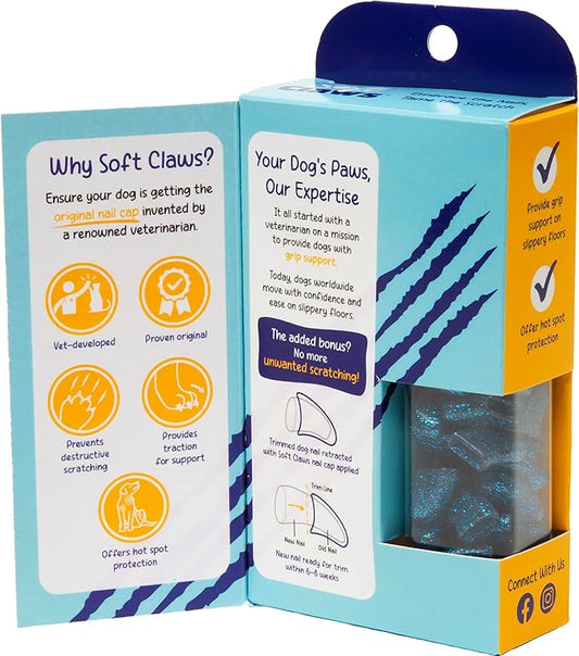 Canine Soft Claws Nail Caps, XX-Large, Blue