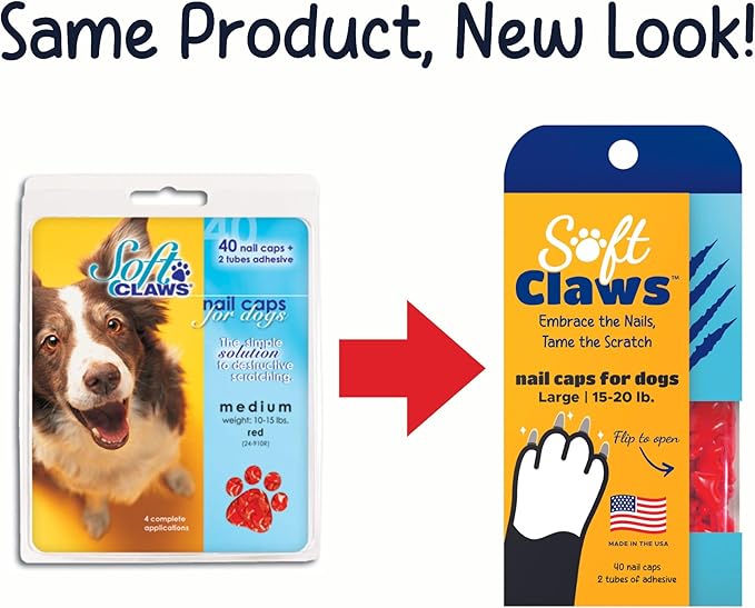 Soft Claws Canine Dog and Cat Nail Caps Take Home Kit, X-Small, Black