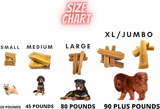 Himalayan Yak Cheese Dog Chew - (Small-Medium-Large-Extra Large-Jumbo) - Cheese Bones for Dogs - All Natural - for Aggressive Chewers - Sherpa Chew (Extra Large 2 Count)