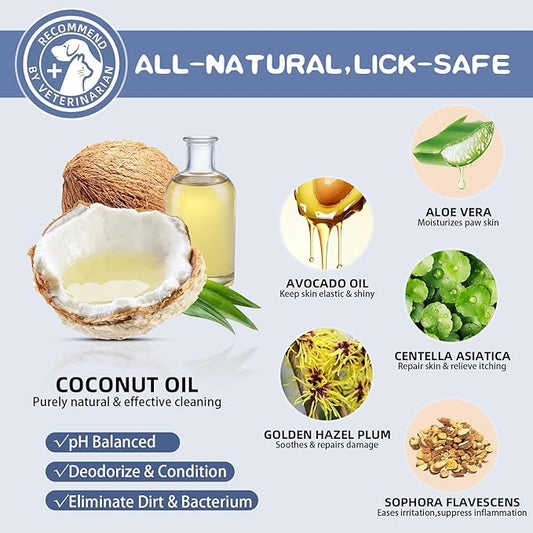 Paw Cleaner for Dogs - Clean Paws No-Rinse Foaming Cleanser for Dogs & Cats Small Large Medium Breed Dog Paw Foot Washer Grooming Supplies for Pet Care 1pcs