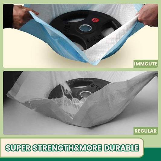 IMMCUTE 7 Layer Dog Pads 30x28 Inch, 30 Count - Super Absorbent Dog Pee Pads Extra Large, Tear-Resistant Thick Disposable Training Pads for Dogs & Cats