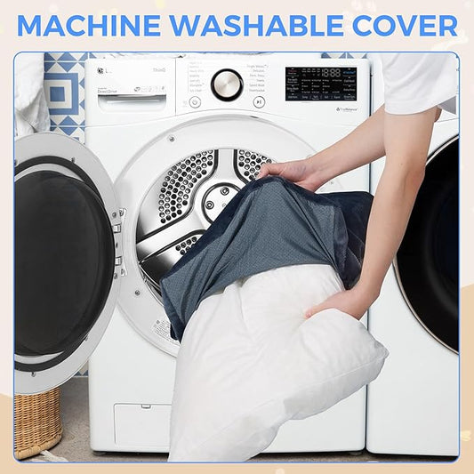 OhGeni Comfort Fluffy Dog Bed with Removable Washable Cover & Waterproof Lining, Chew Proof & Non-Slip Soft Crate Bed for Large, Medium, Small Size Dogs, 23in(Gray)