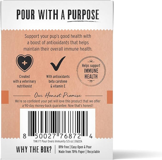 The Honest Kitchen Functional Pour Overs: Immune Support - Beef Stew Dog Food Topper, 5.5 oz x12