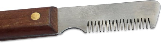 Mars Coat King Professional Dog Stripping Knife Grooming Tool, Coarse Slant Tooth with Tapered Edge, Right-Handed