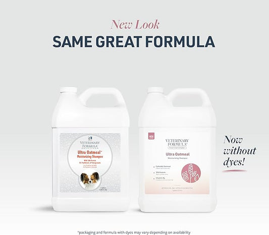 Veterinary Formula Smart Coat Complex Ultra Oatmeal Moisturizing Shampoo for Dogs, 128 Fl oz / 1 Gallon – Moisture-Rich, Nourishing – Leaves Coat Clean, Soft, Silky, Shiny – Long-Lasting Fragrance