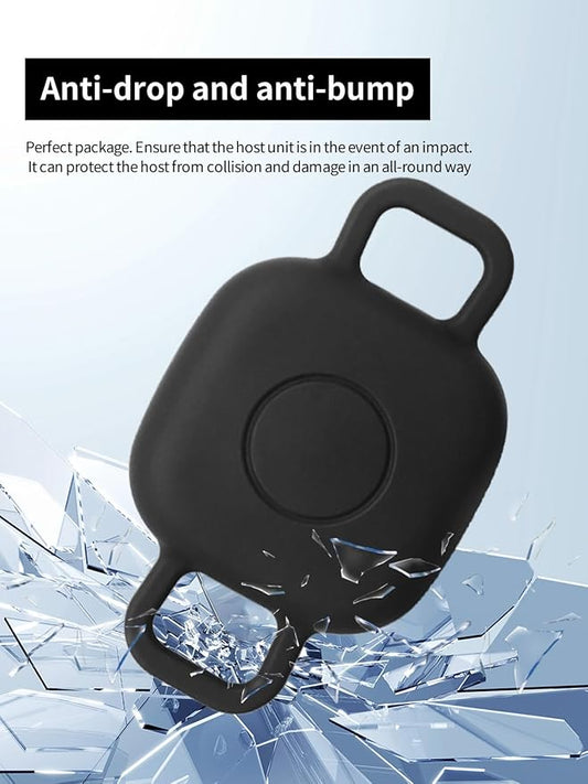 Case for Tile by Life360 Mate (2024) Bluetooth Tracker for Dog, Cat, Pets, Soft Silicone Protective Portable Scratch Shock Resistant,1 Black+1 White.