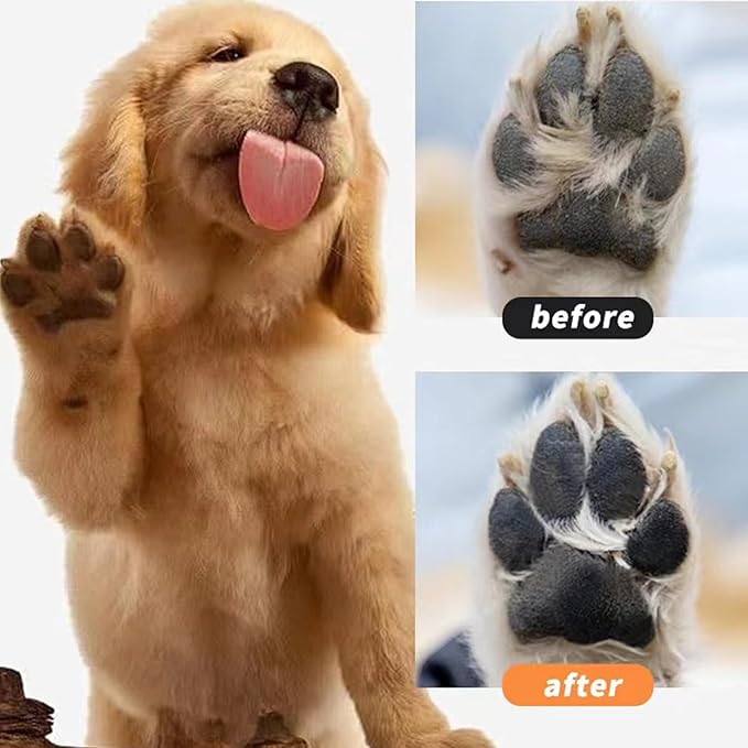 Pet Bathing Wipes for Dogs & Cats, Cleaning & Deodorizing Grooming Gloves, Nourish Fur Glove Wipes for Daily Care and Traveling, Rinse Free,6 PCS, white