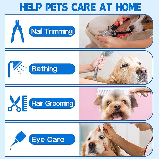 Supet Dog Grooming Hammock, Helpful Hammock for Nail Trim, Restraint Sling for Nail Clipping, Cat Grooming Hammock for Dog Pet to Nail Trimming