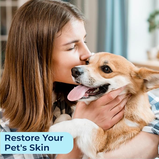 Replenish Aloe and Oatmeal Dog Shampoo -β―Hypoallergenic Pet Shampooβ―forβ―Allergies & Sensitive Skin, Medicated Dog Shampoo for Itching Relief &β―Oatmeal Bath for Dogs Dry Flaky Skin Treatment β 12 Oz