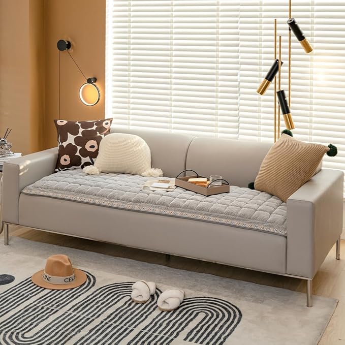 Dog Couch Cover Protector, Couch Cover for Dogs Washable, Pet Couch Covers for Sofa, Non Slip Dog Bed Sofa Cover (Gray, 27.6" x 59.1")