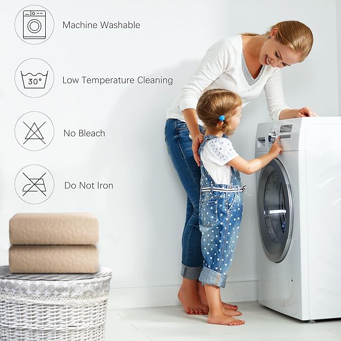 Waterproof Dog Blanket, Washable Anti-Slip Pet Couch Covers for Sofa,Pet Hair Resistant Blankets Bed Chair Furniture Couch Protector for Dogs-40x50,Beige