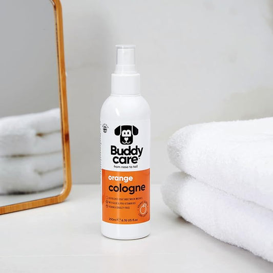 Dog Cologne - Orange - 200ml - Refreshing and Orange Scented Dog Cologne - Refreshes Between Dog Washes