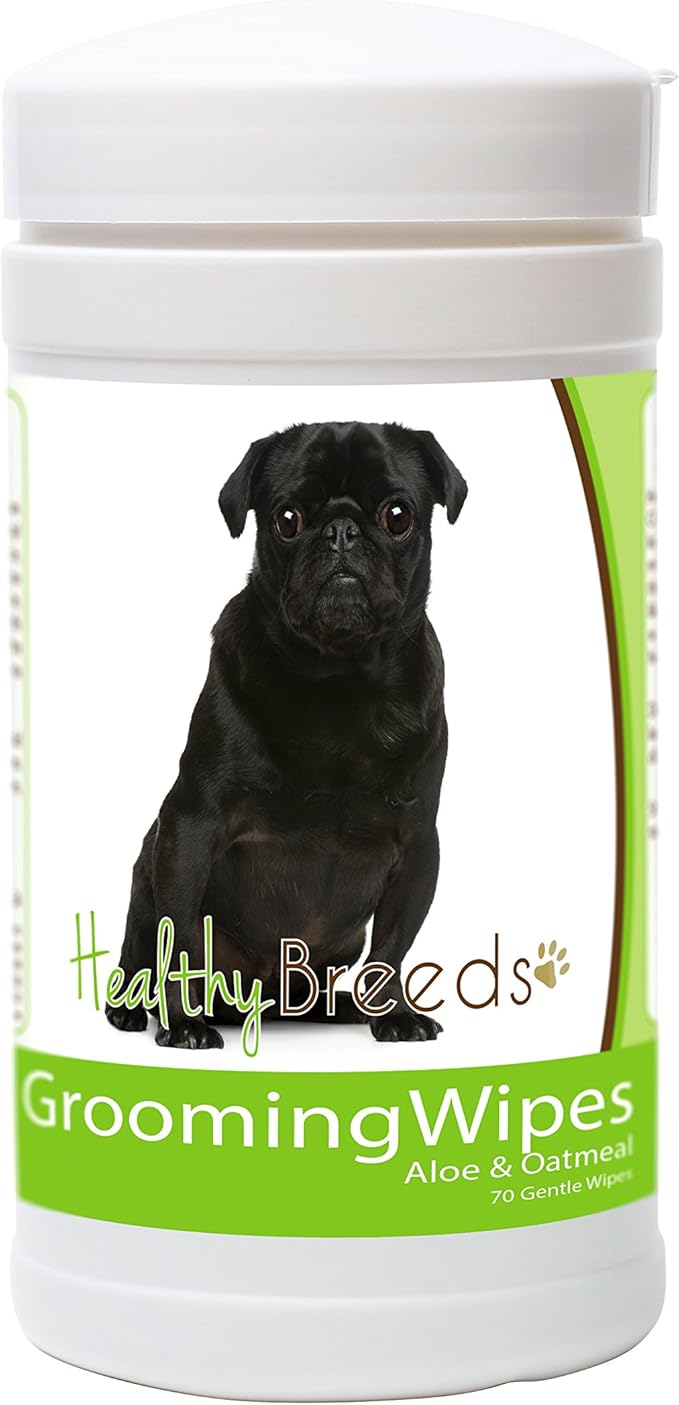 Healthy Breeds Pug Grooming Wipes 70 Count