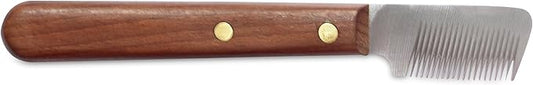 Mars Coat King Professional Dog Stripping Knife Grooming Tool, Short/Wide Blade and Slant Tooth - Right-Handed