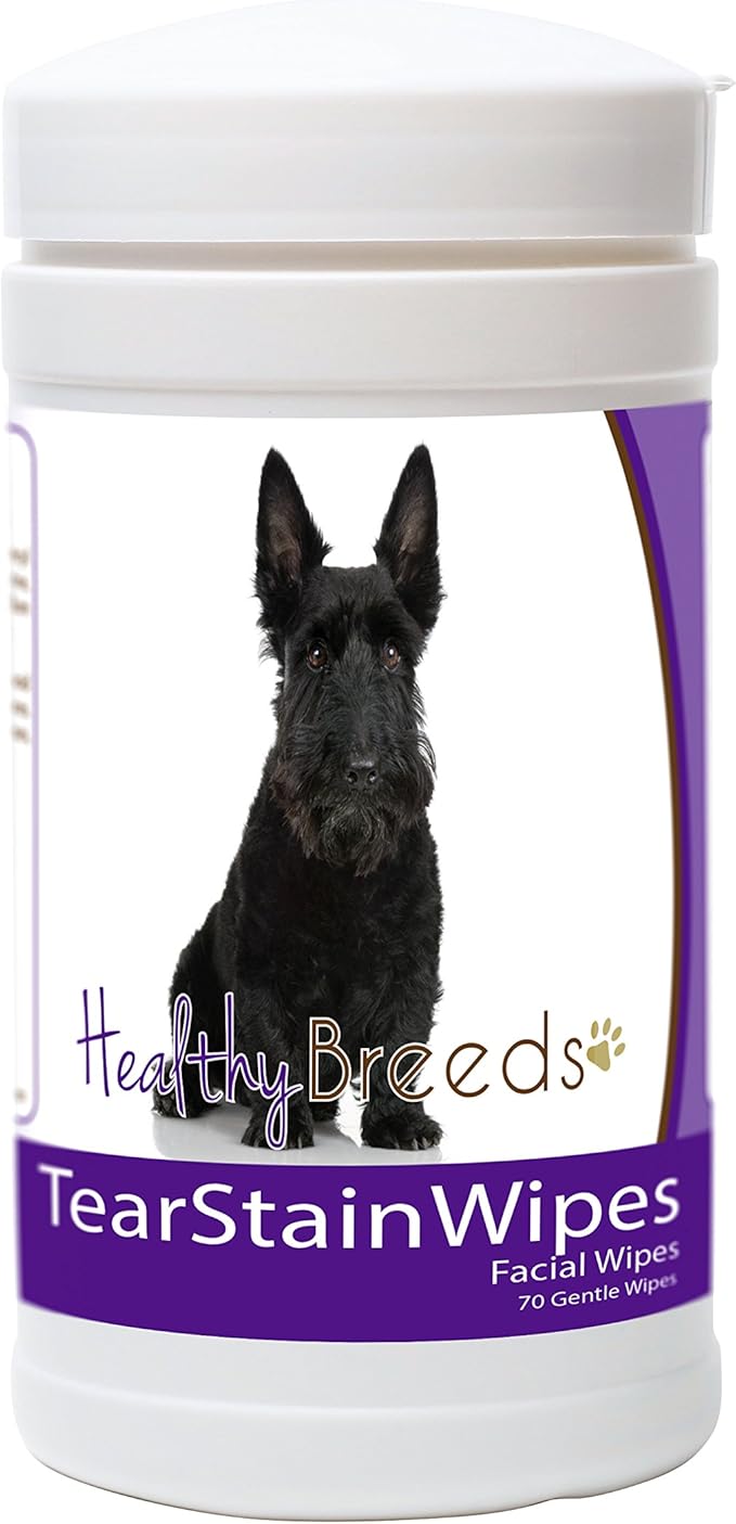Healthy Breeds Scottish Terrier Tear Stain Wipes 70 Count