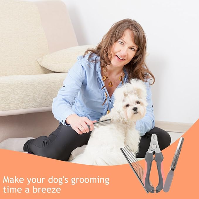 Paws n' Cradle Dog Grooming Hammock Harness for Dogs & Cats - Complete Kit with Adjustable Leg Fittings, Comb, Nail Clippers, File, Velcro Strap, Adjustable Hanging Straps & Snap Hooks (Extra Large)