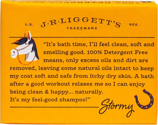 J·R·LIGGETT'S Botanical Horse Solid Bar Shampoo for Sensitive Dry Skin | Antibacterial | Hypoallergenic Biodegradable | 100% Eco-Friendly Natural Ingredients | Detergent-Free | 3.5oz.