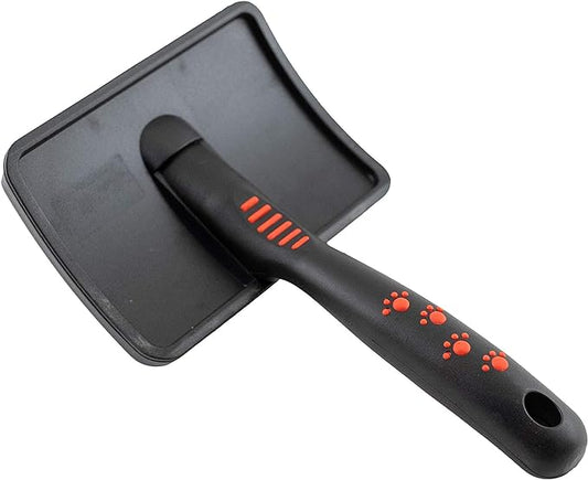 Paw Brothers Soft Pin Curved Slicker Brush for Dogs, Coated Tips, Maximum Coverage, Gentle on Skin, Large