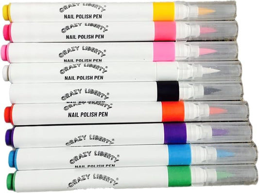 Dog Nail Polish Pen. 9 Colors Dog Nail Polish Pens Non Toxic, Odorless, & Fast Dry. Non-Toxic Water-Based Pet Nail Polish Pens, Natural and Safe, Suitable for All Pet.