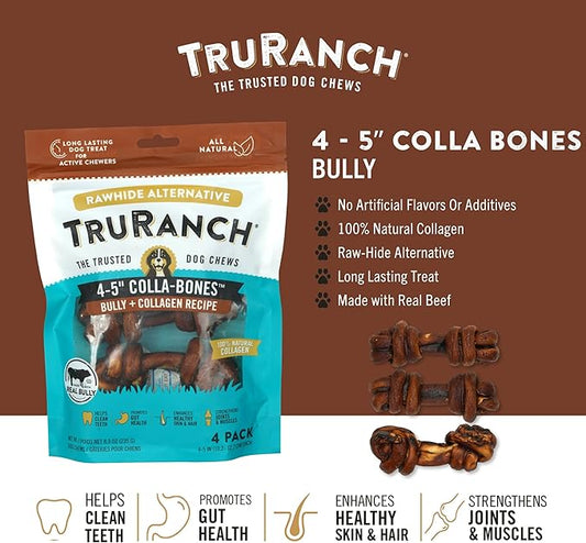 4-5" Collagen Bones, Bully - 15 Bag