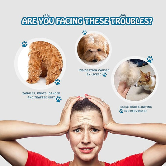 Self Cleaning Brush for Cats Dogs Grooming Brush Slicker Brush Remove Loose Hair Massage Comb Round Beads Bristles Particularly for Furry Pets (PINK) (GZ001)