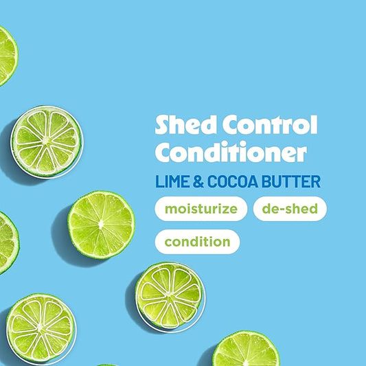 TropiClean Deshedding Dog Conditioner, Reduces Shedding & Softens Coat, Puppy Safe, Made in the USA, Lime & Cocoa Butter Scent, 20oz.