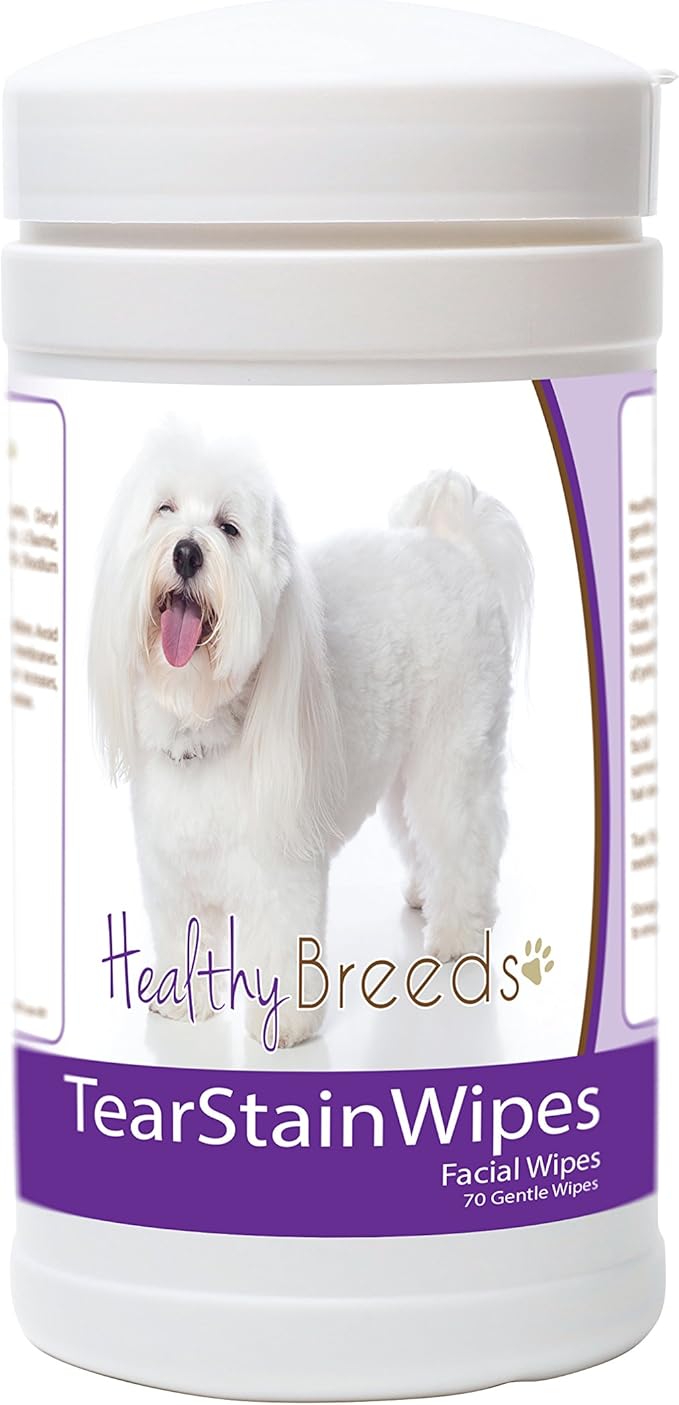 Healthy Breeds Coton de Tulear Tear Stain Wipes 70 Count