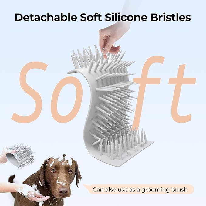 DOGNESS Automatic Dog Paw Cleaner, Rechargeable Paw Washer for Dogs Portable Electric Paw Cleaner Cup for Small to Medium Dogs (White)