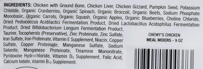 Stella & Chewy's Freeze Dried Raw Chewy’s Chicken Meal Mixers – Dog Food Topper for Small & Large Breeds – Grain Free, Protein Rich Recipe – 8 oz Bag