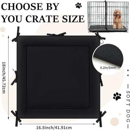 Thyle Dog Crate Divider Panel (Without Crate), Black Thick Dog Kennel Divider with Ties, Puppy Accessories for Puppy Training(18" H X 16.5" W for 24" Crate)