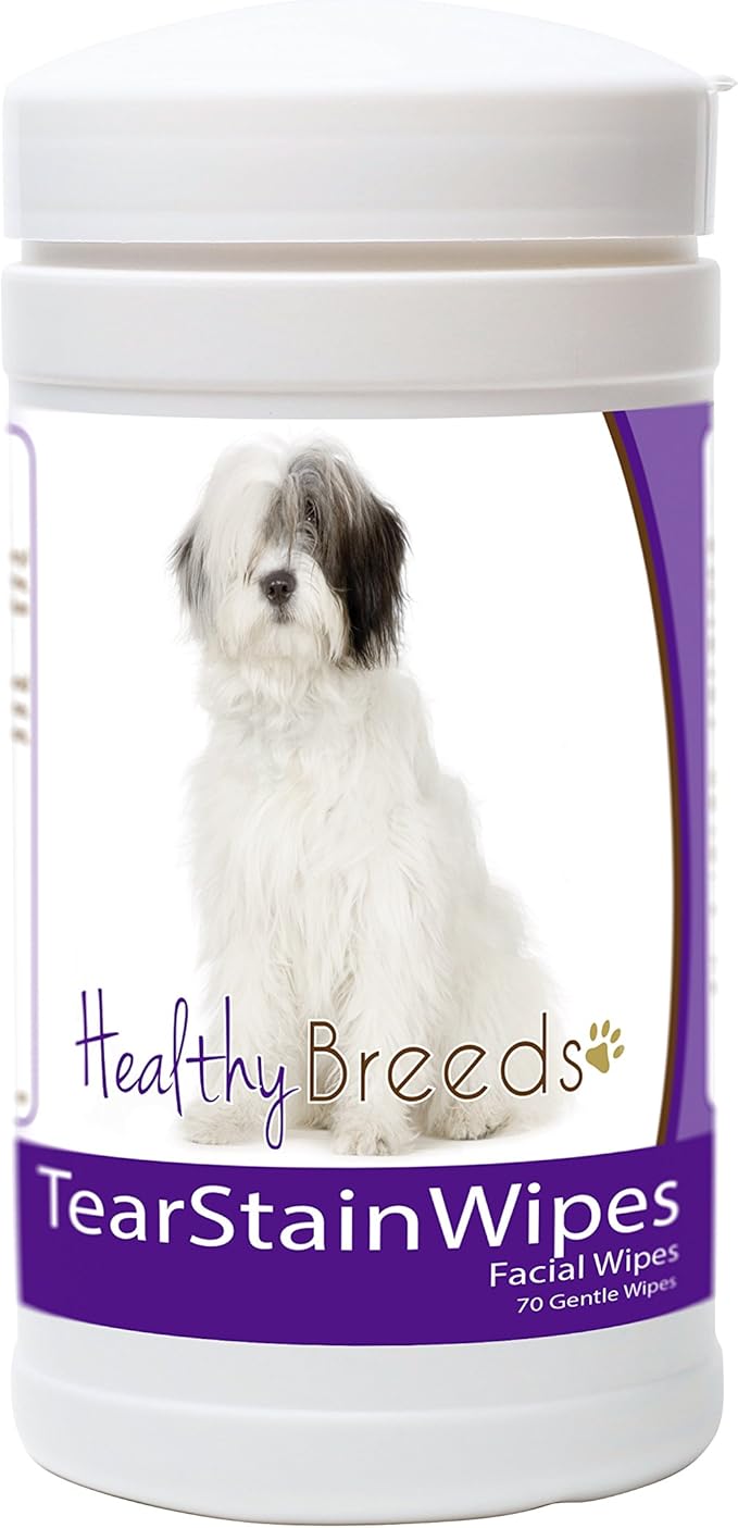 Healthy Breeds Old English Sheepdog Tear Stain Wipes 70 Count