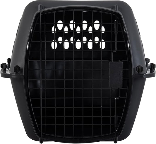 Petmate Pet Porter Dog Kennel 24", Dark Gray & Black, for Pets 15-20lbs, Made in USA