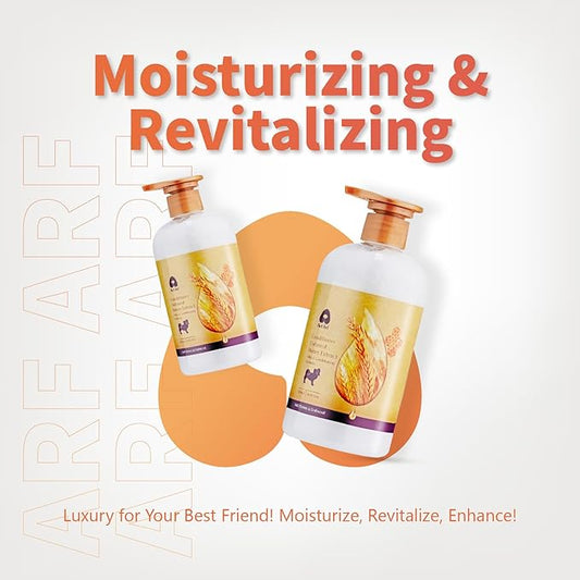 Arf Arf Oatmeal Dog Conditioner for Sensitive Skin - Moisturizing Formula for Dogs & Puppies, Detangling & Anti-Itch Care, 16oz