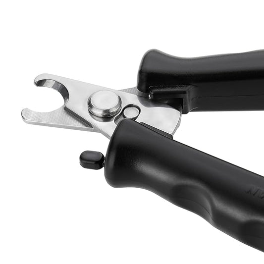 Tweezerman Small Nail Clippers for Dogs & Cats, Manual Professional Dog & Cat Nail Trimmer with Ergonomic Handle