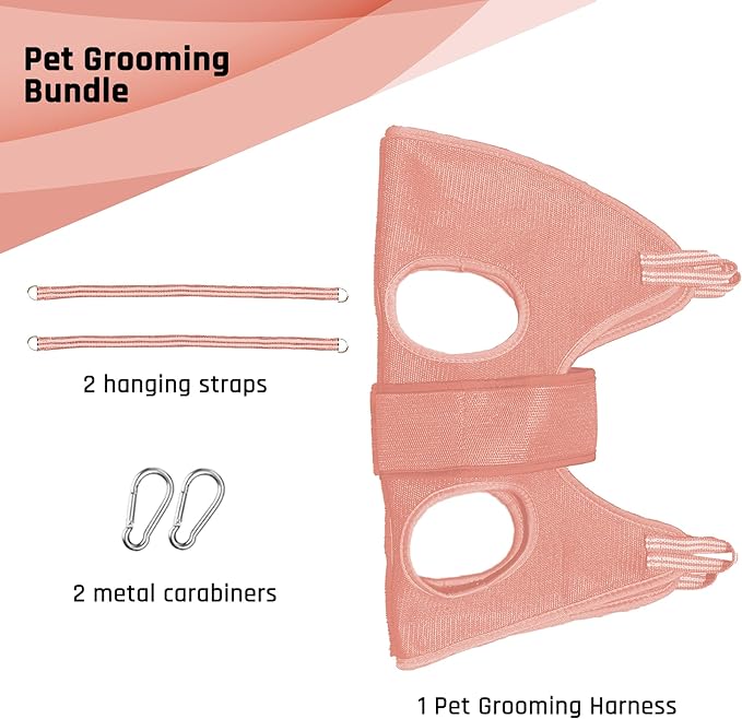Potens' Pet Dog Grooming Hammock with Security Strap - Medium Dog Grooming Hammock for Nail Trimming